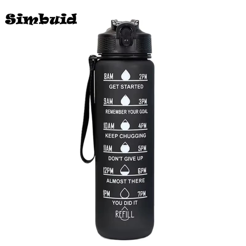 1L Water Bottle Portable Sport Water Bottle Pretty Drink Bottle Leakproof Gym Water Bottle for Outdoor Travel Fitness Cycling
